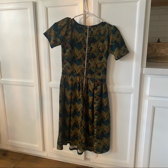LuLaRoe Back Zipper Flare Dress | XXS - Picture 2 of 3
